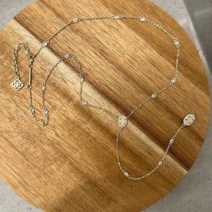 Gold Drop Kendra Scott Layering Necklace
